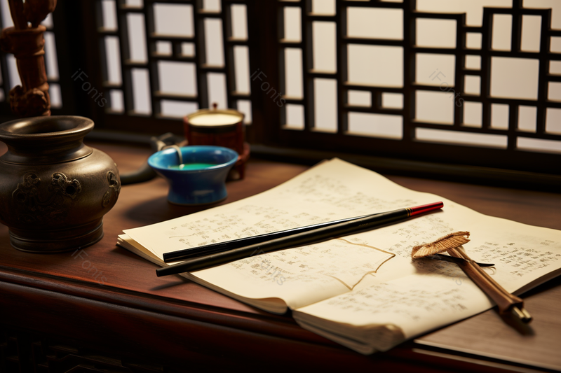 毛笔书法传统文化古代木质建筑结构,高清,摄影图,摄影图片,图片大全,摄影图免费下载